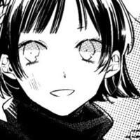 A circular image of Makoto from the video game Persona 5